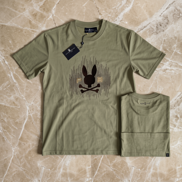 Camiseta Premium — Psycho Bunny (Verde Salvia)